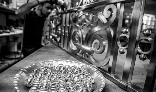 Reproduction d'une balustrade en zinc